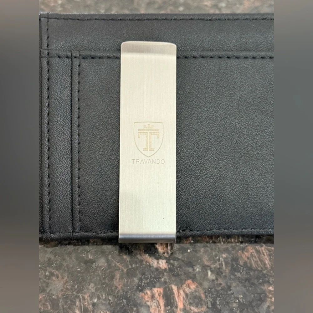 TRAVANDO Mens Slim Wallet with Money Clip